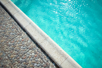 A Pool near the sea travel vacation in the park vacation background