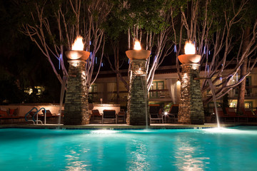 Swimming Pool at Night