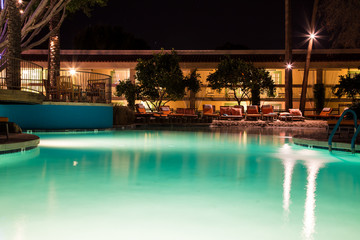 Swimming Pool at Night