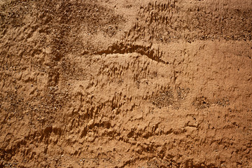 a dry loamy ravine wall background with random shapes in nature