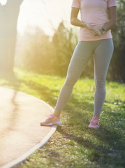 Woman at Running Track