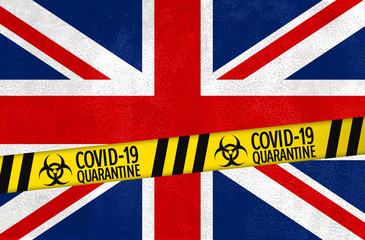 Fototapeta premium United Kingdom under quaratine during the coronavirus