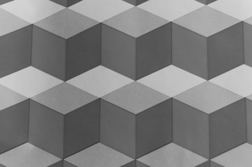 Geometric squares pattern black and white for wall, background, wallpaper