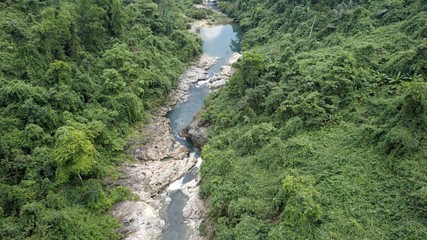 waterfall form above in vietnam
