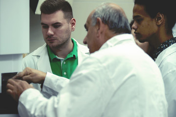 Laboratory scientist working at lab