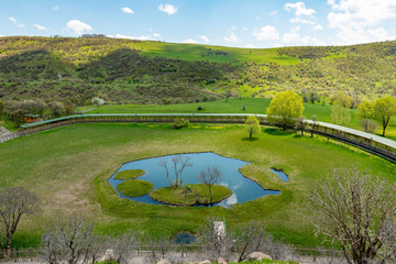 Bingol / Turkey. The Floating Islands ( Longoz )  in Bingol.