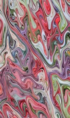 Abstract stylish colorful waves background. Artistic painting wavy lines background with vibrant colors.