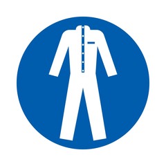 Protective clothing must be worn. M010.  Standard ISO 7010