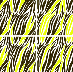 Zebra print, animal skin, tiger stripes, abstract pattern, line background, fabric. illustration, poster. Colors degrade design