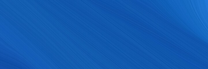 elegant abstract curved lines dynamic header design with strong blue, royal blue and steel blue colors
