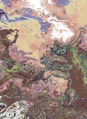 Abstract stylish colorful waves background. Artistic painting wavy lines background with vibrant colors.