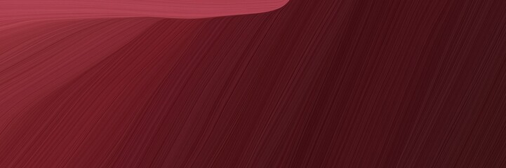 elegant abstract curved lines artistic header with very dark pink, old mauve and dark moderate pink colors. elegant curved lines with fluid flowing waves and curves