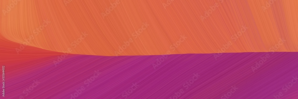 Aufkleber elegant abstract curved lines dynamic header with indian red, dark moderate pink and moderate pink c