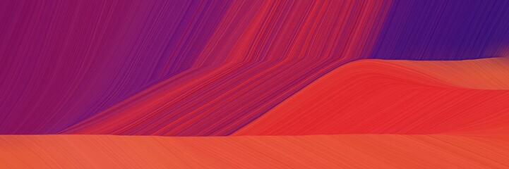 elegant abstract curved lines colorful header with crimson, dark moderate pink and indigo colors. elegant curved lines with fluid flowing waves and curves
