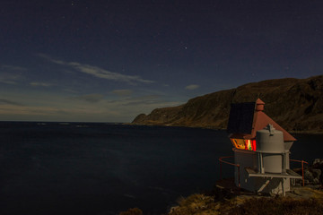 lighthouse at night 