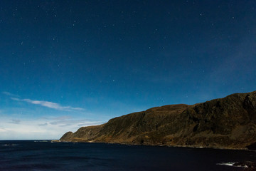 night view of the sea
