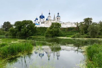 Fototapeta na wymiar Female monastery in the village of Bogolyubovo, Vladimir region in Russia