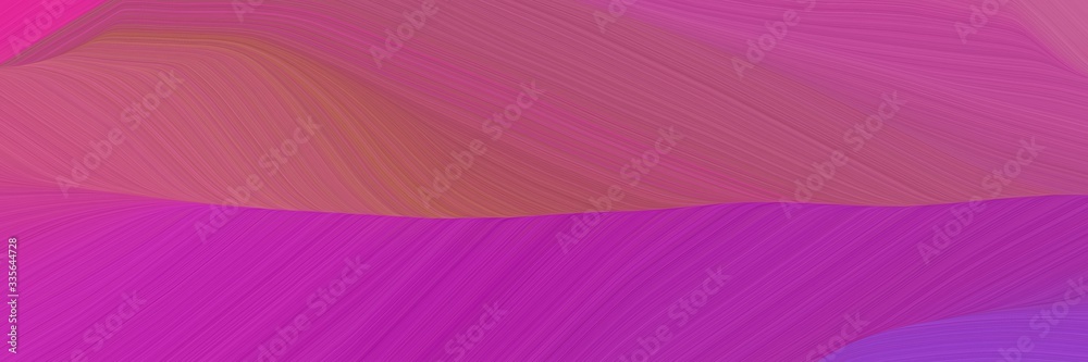 Poster elegant abstract curved lines dynamic horizontal header with mulberry , moderate red and moderate violet colors