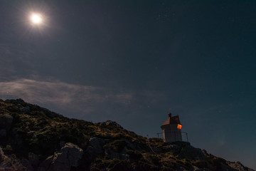 lighthouse at night 