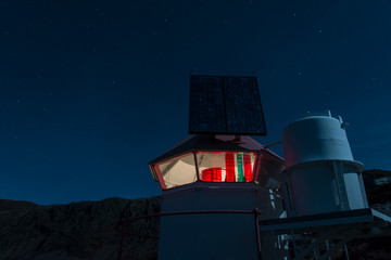 lighthouse at night 