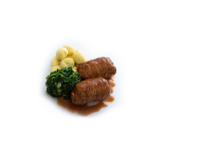 Veal roulade in sage sauce