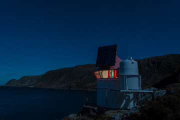 lighthouse at night 