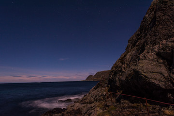 night view of the sea