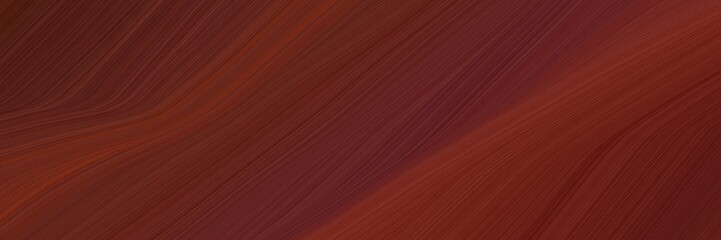 elegant abstract curved lines artistic header design with dark red, saddle brown and old mauve colors. elegant curved lines with fluid flowing waves and curves