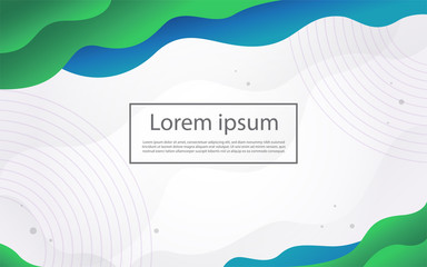 Abstract modern graphic element. Dynamical colored forms and waves