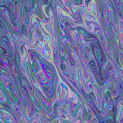 Artistic painting wavy lines and color splash background. Marble textured background with holographic colors.