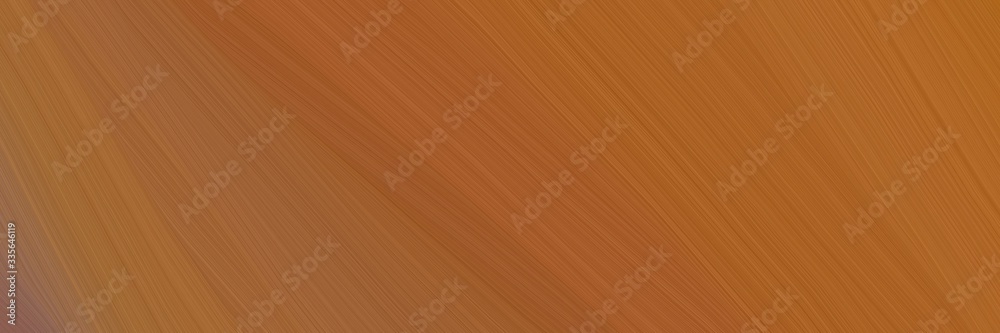 Poster elegant abstract curved lines artistic designed horizontal header with sienna, pastel brown and coffee colors. elegant curved lines with fluid flowing waves and curves