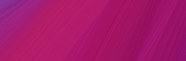 elegant abstract curved lines artistic header with dark moderate pink, moderate pink and antique fuchsia colors