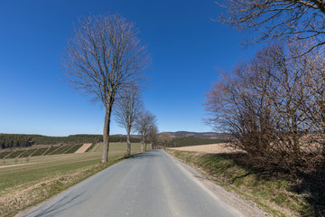 Landstrasse zwischen Ebbinghof und Obringhausen Sauerland