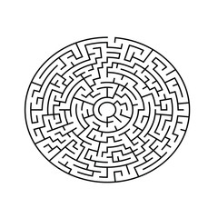 A circular maze with no solution, 13 corridors wide
