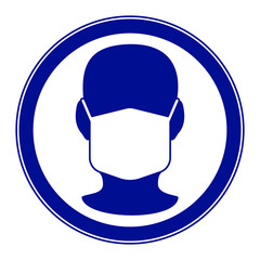 Face mask iiilustration