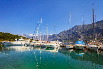 Fototapeta na wymiar Yacht marina Adriatic port
