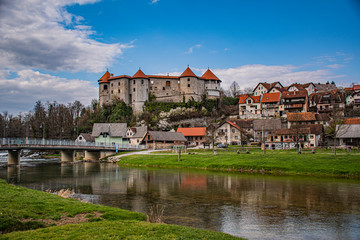 Naklejka na ściany i meble Žužemberk castle, Žužemberk, Dolenjska region, Slovenia