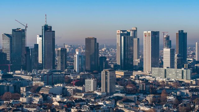 frankfurt city skyline clear sky