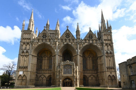 Gothic Peterborough Cathedral Cambridgeshire England UK