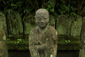 Old buddhist stone statue in Kamakura, Japan.