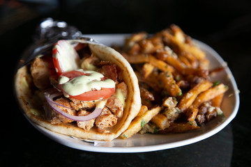 Gyro and Parmesan fries 
