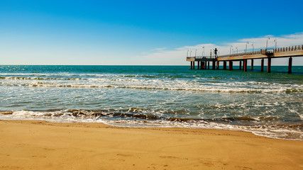 tonfano pier view on a summer day