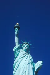 Crédence de cuisine en verre imprimé Bleu foncé Statue de la Liberté, New York, New York