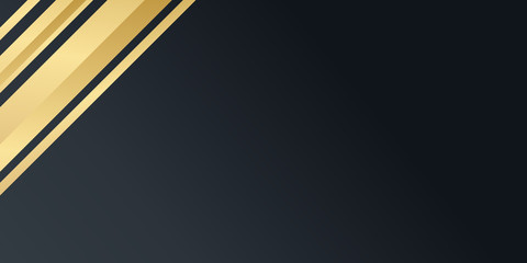 Abstract Gold Black Presentation Background