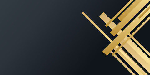 Luxury gold black background for presentation design with abstract concept