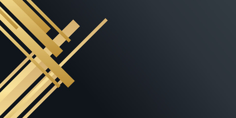 Luxury gold black background for presentation design with abstract concept