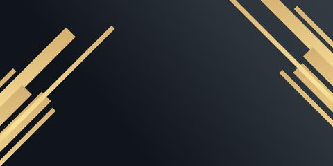 Luxury gold black background for presentation design with abstract concept