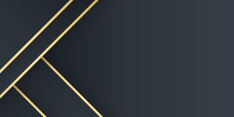Abstract gold black shapes and luxury pattern background for presentation design. Vector illustration design for presentation, banner, cover, web, flyer, card, poster, wallpaper, texture, slide, magz