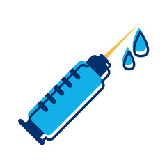 syringe injection flat style icon