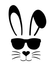 Easter bunny with sunglasses